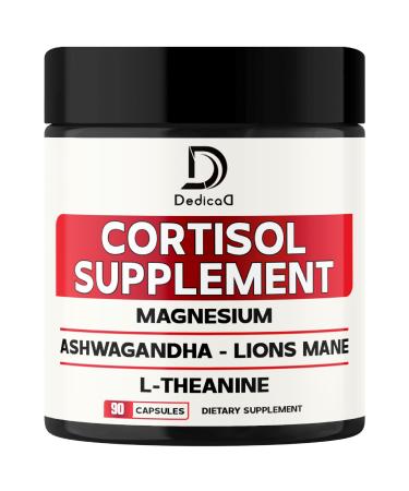 9in1 Cortisol Supplement - Ashwagandha and Magnesium Glycinate and Chelate - Brain Health & Restful Night & Mood Balance - 90 Capsules Supply 45 Days Rice 90 Count (Pack of 1)