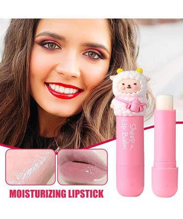 awakentti Sheep Lip Balm Pink Moisturizing & Repair Anti-Aging Cute Chapstick for Dry Lips - Buy Online on GoSupps.com