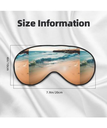 Buy Beach Scenery Unisex Adjustable Blackout Sleep Eye Mask for Travel & Home | Perfect for Yoga & Office Naps - Buy Online on GoSupps.com