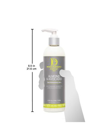 Buy Design Essentials Almond & Avocado Daily Hair Moisturizing Lotion - Nourishing Jojoba & Olive Oil 12 oz | International Shipping - Buy Online on GoSupps.com