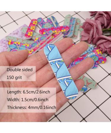 Honbay 50PCS Mini Double Sided Nail Files Emory Boards (150/150 Grit) for Home & Salon Use - Buy Online on GoSupps.com
