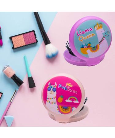 Gifton - Cute Llama Travel Pocket Compact Mirror Brush - Novelty Model 2023 - Birthday Present Gift for Women Girl Her Lady Mum Teens Christmas Stocking Filler (1 Supplied) - Buy Online on GoSupps.com