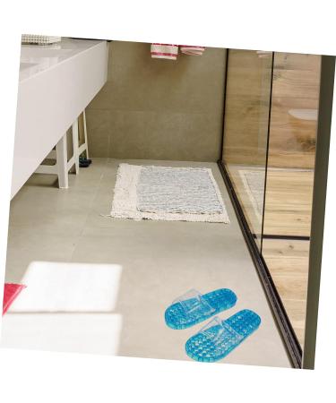 MAGICLULU 2 Pairs Slippers Quick Drying Shower Slippers Green Home Indoor Slippers Non Dorm Shoes Gym Foot Spa Soak Tub Shower Footware Massaging Travel Pvc Household Plastic Barrel 28x10.3cm 11x5pcs Bluex5pcs - Buy Online on GoSupps.com