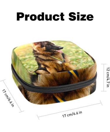 Sanitary Napkin Storage Bag for Women | Portable Menstrual Cup & Tape | Ideal for First Period | German Shepherd Design - Buy Online on GoSupps.com