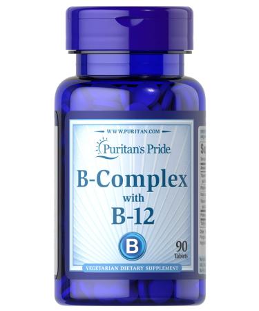 Puritan's Pride Vitamin B-Complex and Vitamin B-12-90 Tablets
