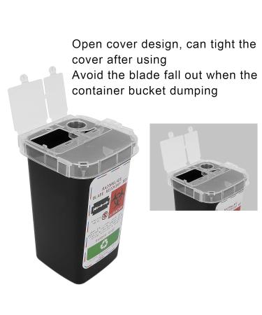 Sharps Container Disposal Blade Container Needle Disposal Containers Home Sharps Disposal Container with Lid Design for Home and Professional Salon Use (Black) - Buy Online on GoSupps.com