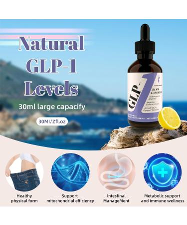 GLP-1 Drops for Women and Men - Natural Liquid Supplement with Berberine Cinnamon Bromelain& Green Tea - Support for Digestive & Gut Health - Immune & Energy Support - Buy Online on GoSupps.com