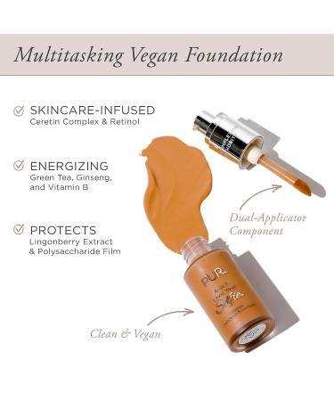 R MINERALS 4-in-1 Love Your Selfie Longwear Foundation & Concealer | Full Coverage Liquid Foundation | Hydrating Formula | Cruelty Free - Buy Online on GoSupps.com