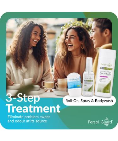 Perspi-Guard 3-Step Anti Sweat Deodorant Bundle - Odour Control Body Wash (200ml) 48-hour Roll On Strong Deodorant for Excessive Sweating & Max Strength Antiperspirant Spray (50ml) - Buy Online on GoSupps.com