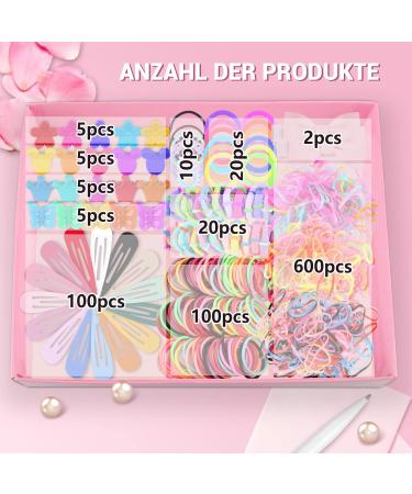 787 Pcs Hair Accessories Gift Set for Girls - Bows, Clips, Ties - HQCM - Buy Online on GoSupps.com