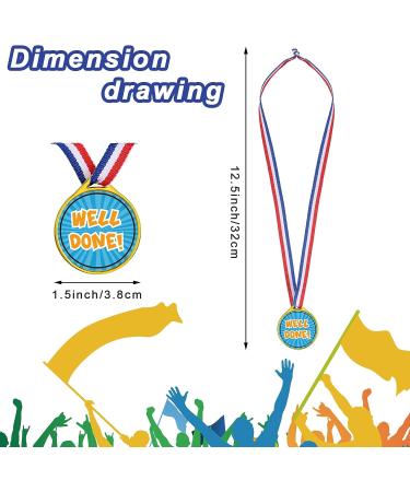 Gejoy 60-Piece Olympic Style Plastic Award Medals Assortment for Kids - Sports, Talent Shows, Gymnastics, Birthdays - Buy Online on GoSupps.com