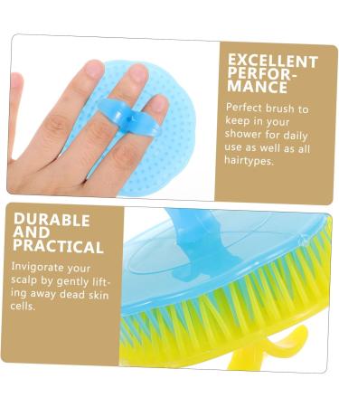 FRCOLOR 6pcs Head Cleaning Brushes - Exfoliating Scalp & Bath Brushes for Hair Care | Mini Comb & Face Massage Brush Set - Buy Online on GoSupps.com