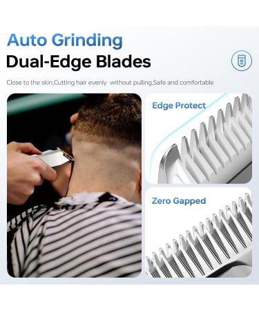 Buy Professional Cordless Hair Clippers for Men - Zero Gapped LED Display Stainless Steel Trimmer with USB & 4 Combs - International Shipping Available - Buy Online on GoSupps.com