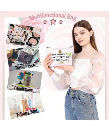 BDPWSS Life Without Acupuncturist Is Pointless Makeup Bag | Perfect Acupuncturist Gift & Waterproof Acupuncture Love Item - Buy Online on GoSupps.com