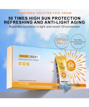 Orgrul Travel size sunscreen travel size mini sunscreen facial sunscreen with SPF 50+ sunscreen lotion with UVAUVB protection waterproof sun serum - Buy Online on GoSupps.com