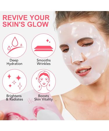  SONGVISON 4PCS collagen night mask collagen gelatin cream hydrols-collagen mask elasticity and hydration pore strengthening smoothing and firming - Buy Online on GoSupps.com