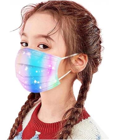 50pc Kids Disposable_Mask 3 Ply Kids Face_Masks for Protection Anti Dust Face Mouth Filter Tools for Children School - Buy Online on GoSupps.com
