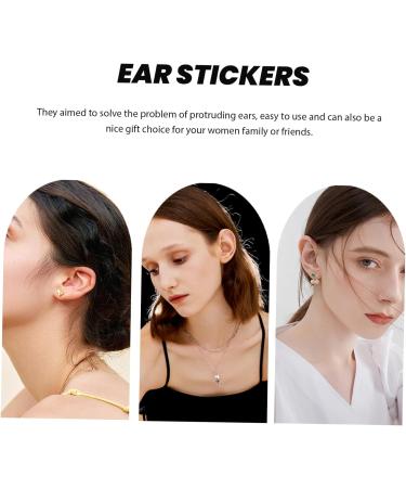 EXCEART 60pcs Elf Ear Stickers | Silicone Ear Tape Cosmetics | Vertical Ear Corrector | White Silica Gel | 3.8x1.7cm - Buy Online on GoSupps.com