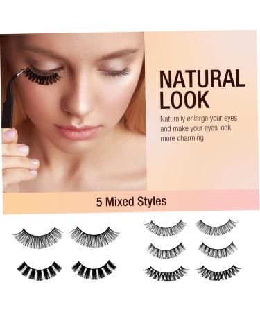 FRCOLOR Natural False Eyelashes 10 Pairs eyelashes masquerade eyelash manga lashes cluster lashes fluffy spiky lashes lashes full false lashes Miss Accessories fiber bulk - Buy Online on GoSupps.com