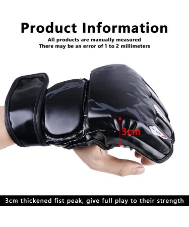 Buy MMA & Boxing Gloves for Men & Women - Sparring Training & Hand Protection for Kickboxing Muay Thai Karate UFC (Black) - Buy Online on GoSupps.com