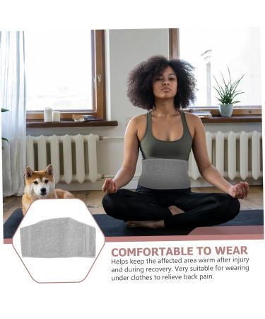Charcoal Waist Support Heating Pad - Portable Lumbar Belt for Cozy Warmth & Sports Support | 82x28x0.6cm Light Grey - Buy Online on GoSupps.com