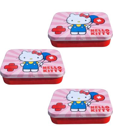 Hello Kitty Pink Children's Plaster Set - 3 Pieces in Metal Box | Beautiful Design & Portable Storage for Kids - Buy Online on GoSupps.com