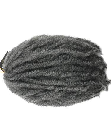 Buy Coolbers 18 Afro Kinky Curly Crochet Braids - Synthetic Marley Bob Hair (6 Packs Gray) for Stunning and Versatile Styles - Buy Online on GoSupps.com