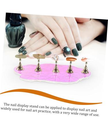 1 Set nail tools press on nails holder press on artificial nails holder press on nails stand nail display stand press on false nails holder nail holder Metal nail frame manicure - Buy Online on GoSupps.com