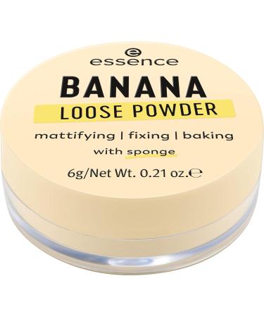 Essence Banana Loose Powder 3-Pack (3x6g) - Translucent Matt Vegan Oil-Free Perfume & Alcohol-Free - Buy Online on GoSupps.com