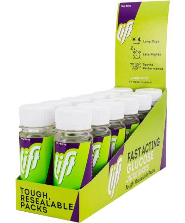 Lift | Fast-Acting Glucose Energy Juice Shots | Very Berry | 12 Pack of 60 ml Bottles - Buy Online on GoSupps.com