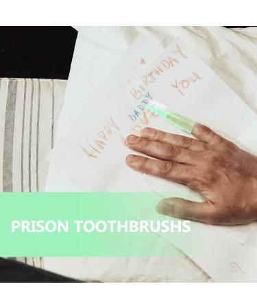 Healvian Mini Toothbrush Set - 10 Soft Grip Manual Toothbrushes for Travel & Safe Cleaning - Short Handle Soft Bristle Prison Toothbrushes - Buy Online on GoSupps.com