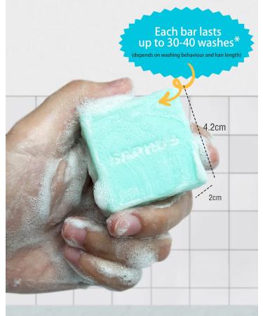 6Pcs Natural Ingredient Shampoo Bars with Conditioner | Sulfate Free, Plastic Free | Travel Friendly - Buy Online on GoSupps.com