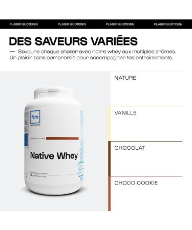 Nutrimuscle Whey Native 1 kg Choco Cookie Whey Protein up to 80 protein per dose 286 g protein per dose French milk strength training and fitness muscle absorption - Buy Online on GoSupps.com