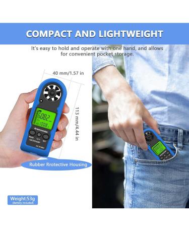Windometer Digital Anemometer - LCD Wind Speed Meter for Sailing Windsurfing & Fishing | Accurate Air Flow Gauge with Backlight - Model 1-816BH - Buy Online on GoSupps.com