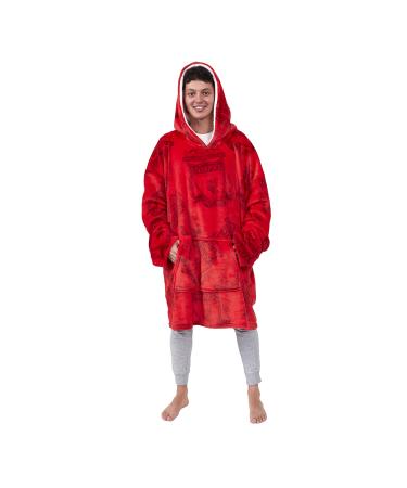 Coco Moon Liverpool FC Super Soft Poncho Hooded Blanket Fleece Changing Robe (Adult) One Size