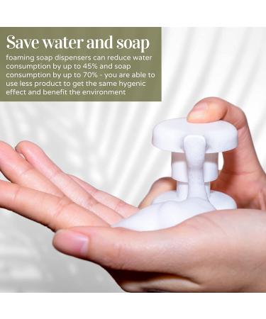 3 Pack Clear Plastic Foaming Soap Dispensers for Dr. Bronners Castile Liquid Soap - 250ml (8.5 oz) - Pack of 3 - Buy Online on GoSupps.com