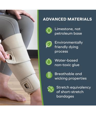 SiennaWrap Compression Wrap for Calf - Seamless Beige (Small Standard) | Buy Now for International Shipping - Buy Online on GoSupps.com