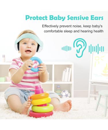 Zeroto Baby Ear Defenders - Soft Adjustable Ear Protection for Children (3 Months to 2 Years) | 25dB NRR - Green - Buy Online on GoSupps.com