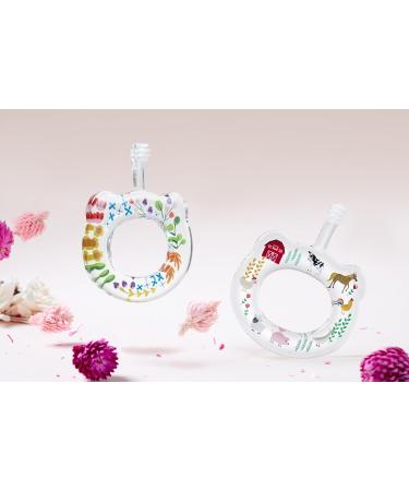 Baby Toothbrush Gift Set - Extra Soft & BPA Free for First Teeth | Easy Grasp Infant Toothbrush | Farm Animals & Wildflowers | Perfect Baby Registry Gift - Buy Online on GoSupps.com