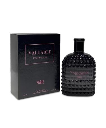 Valuable Sensual Woody Fragrance for Men | Long Lasting Cologne Aromatic Scent Eau de Parfum Natural Spray - Great Holiday Gift 3.4 Fl Oz/100 Ml