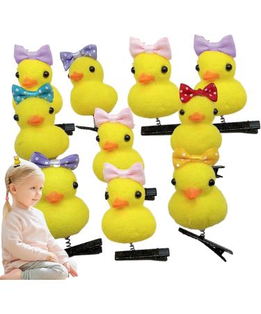 Little Duck Hairpin - Cartoon Plush Hairpin Set Ducks Tresses Pin | Strands Accessory with Waterfowl Shaped Design Funny Cartoons Drake Plushier Curls Pining Sets for Children Girls 2.56 Inches Bow tie style - Buy Online on GoSupps.com