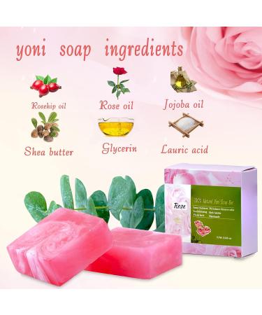 Yoni Soap Bars & Natural Yoni Oil Set - Feminine Wash & Deodorant pH Balance - Eliminates Odor, 1 fl.oz Oil & 3.53 oz Soap - Buy Online on GoSupps.com
