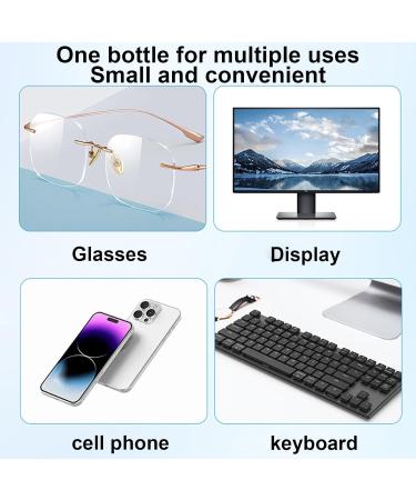 Eyeglass Cleaner Spray | Eye Glass Cleaners Spray 100ml - Glasses Cleaner Spray Quick Drying Eye Glass Cleaners Spray for Electronic Screens - Buy Online on GoSupps.com