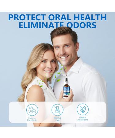 Bad Breath Treatment for Adults - Natural Fast-Acting Breath Freshening Drops with Long-Lasting Protection Alcohol-Free Oral Care Solution for Social Confidence - Buy Online on GoSupps.com