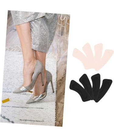 FOMIYES Heel Stickers - 12 Pairs Cushion Inserts for High Heels | Anti-Slip Shock-Absorbing Heel Protectors | Black Heel Grips & Comfort Foams - Buy Online on GoSupps.com