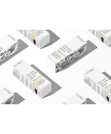 Organic Collagen Anti-Aging Serum | 20% Argreline & Matrixyl 3000 | Hydrating Vitamin C Formula for All Skin Types - Luminous Radiance - Buy Online on GoSupps.com