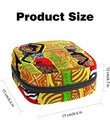 Beautiful African Landscape Zipper Bag for Menstruation Pads & Tampons - Stylish Women's Collective Bag - Buy Online on GoSupps.com
