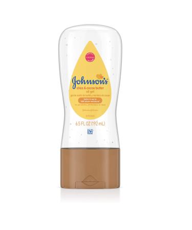 Johnson's Baby Oil Gel Enriched with Shea and Cocoa Butter, Great for Baby Massage, 6.5 fl. oz, Pack of 6 (Packaging May Vary)