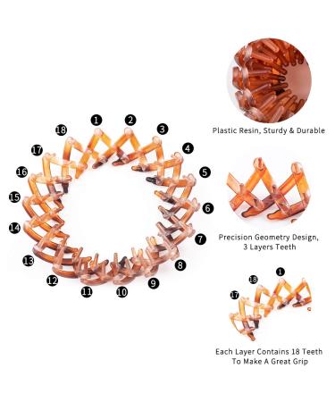 Tobatoba Bun Maker Clip Set - 3 Pcs Bird Nest Hair Clips for Women | Ponytail Holder, Curling Iron, Hair Claw Clamps | Hair Accessories in Black & Tortoise Shell Brown - Buy Online on GoSupps.com