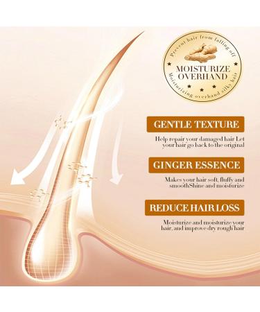 SADOER Ginger Hair Growth Serum & Anti-Hair Loss Treatment | Plant Extract Oil for Men & Women - 2 oz | Fast International Shipping - Buy Online on GoSupps.com